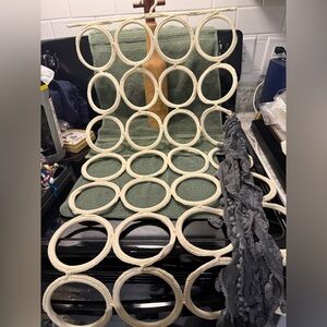 EUC IKEA Ivory Cream Organizer for 28 Scarves, Belts, or Other Accessories